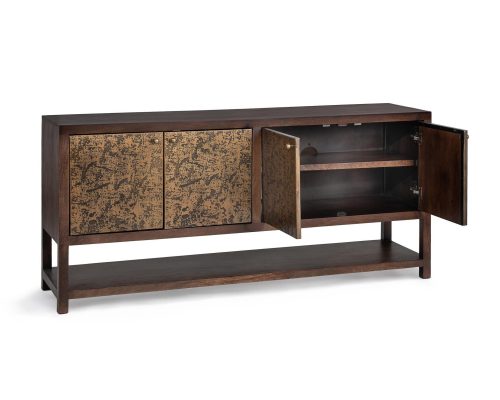 Classic Home Avara 4 Door Cabinet Brown - Image 3