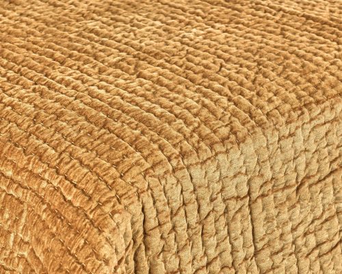 Classic Home Bari Velvet Quilt - Honey Gold - Image 14