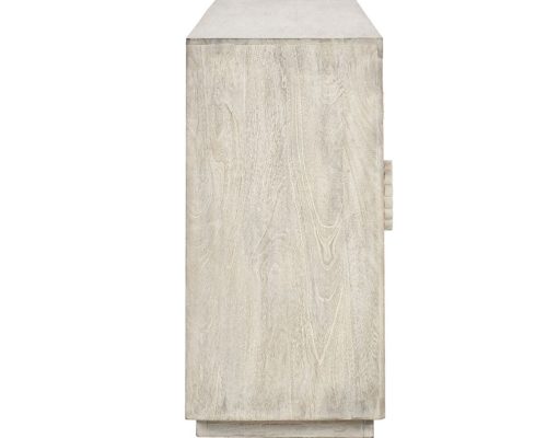 Classic Home Apollo 4 Door Cabinet Coastal White - Image 4