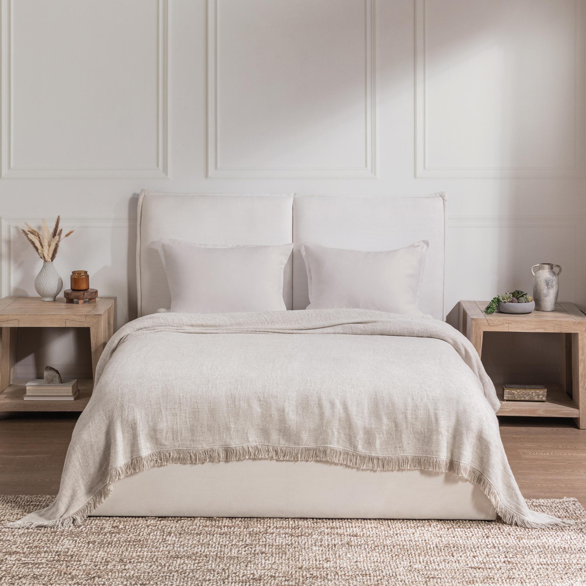 Classic Home Avani Blanket Natural - Image 9