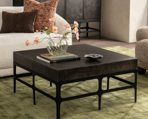Classic Home Adela Coffee Table Rust Noir - Image 6