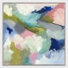 Classic Home Blithe 48" x 48" Painting Art by Buddy Whitlock Blue / Pink