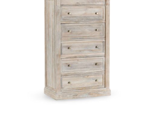 Classic Home Adelaide 6 Drawer Chest Natural Cream Wash