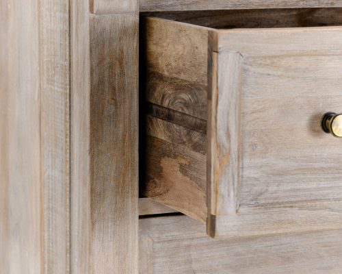 Classic Home Adelaide 6 Drawer Chest Natural Cream Wash - Image 9