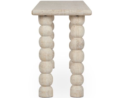 Classic Home Adir Solid Wood Console Table Cream - Image 3