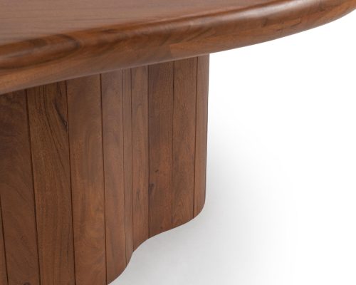Classic Home Alvaro 94" Freeform Dining Table Chestnut - Image 4