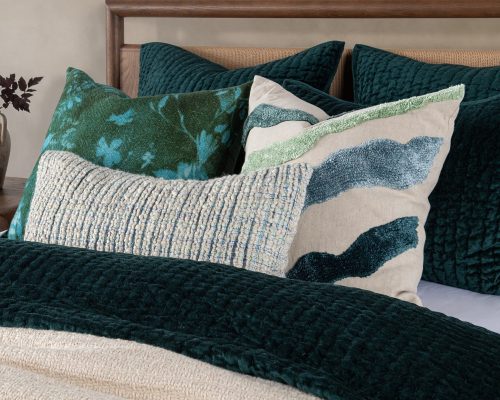 Classic Home Bari Velvet King Set Emerald - Image 13