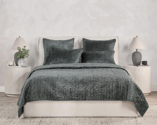 Classic Home Bari Velvet Quilt Set - Image 8
