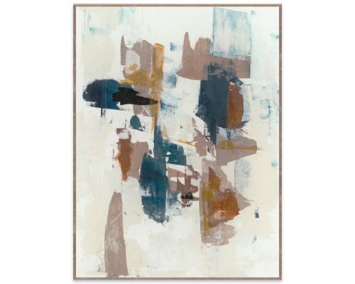 Classic Home Alternative I 36" x 48" Painting Art by Buddy Whitlock Blue/Pearl Silver