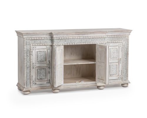 Classic Home Arish 4 Door Breakfront Cabinet Heritage Cream - Image 3