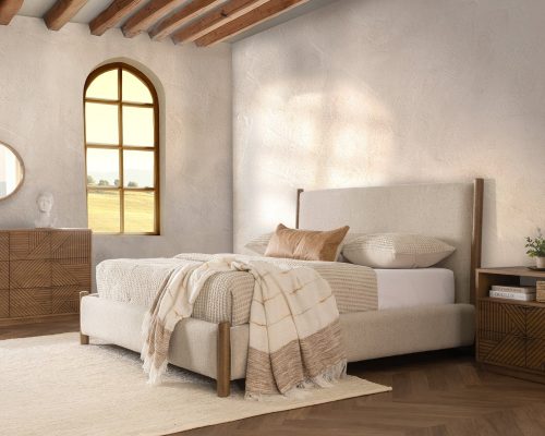 Classic Home Bennington Upholstered Bed - Beige - Image 13