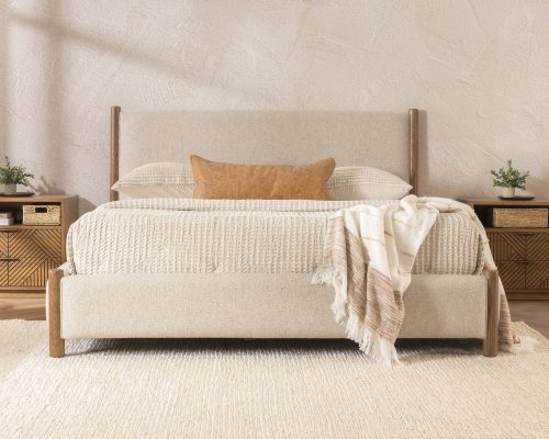 Classic Home Bennington Upholstered Bed - Beige - Image 14