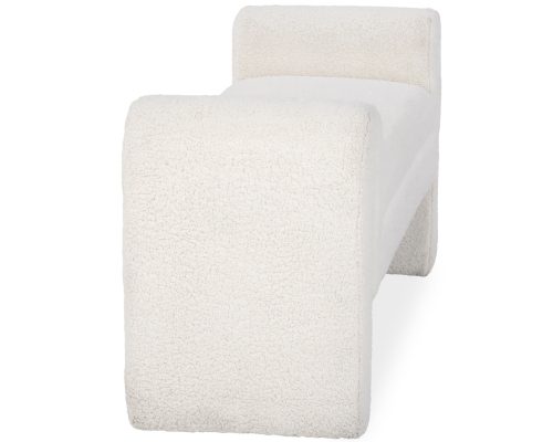Classic Home Ada Bench Ivory Fleece - Image 4