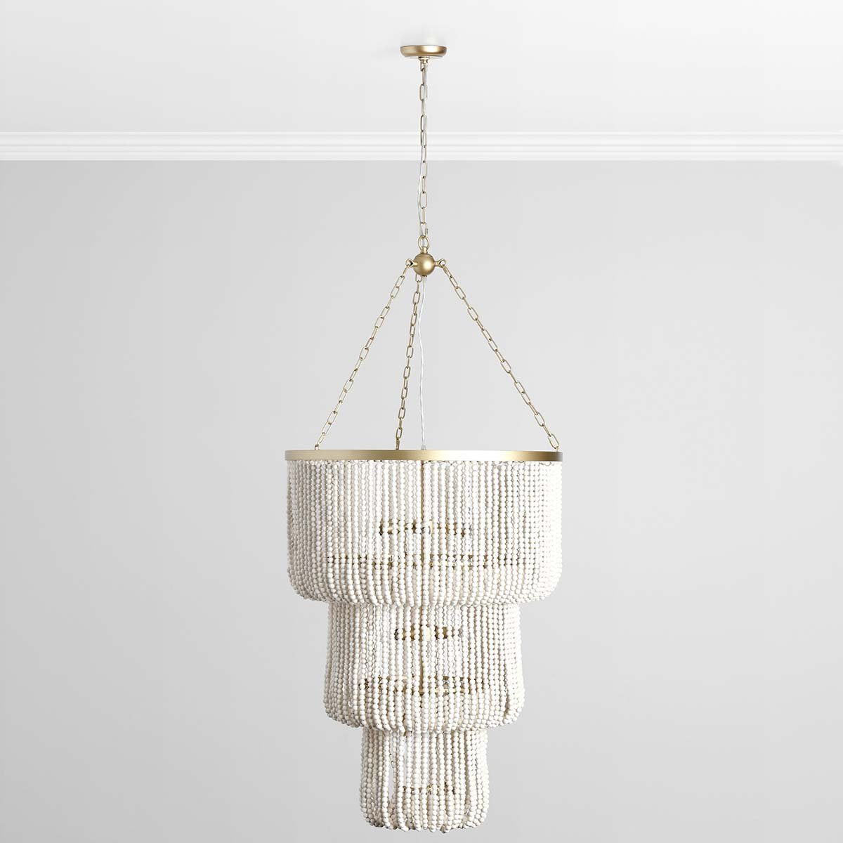 Classic Home Amanda Beaded Chandelier White - Image 2