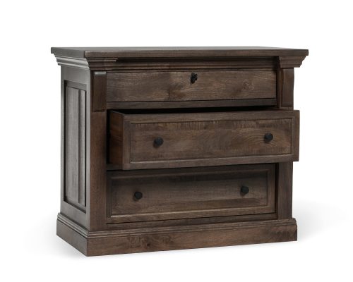 Classic Home Adelaide Wood 3 Drawer Nightstand Cocoa Brown - Image 4