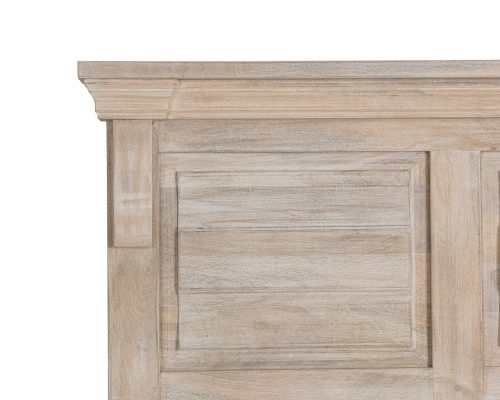 Classic Home Adelaide Eastern King Bed Natural/Cream Wash - Image 6