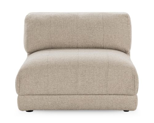 Alternative view of Classic Home Adalynne Upholstered Armless Chair Buttermilk