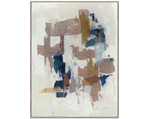 Classic Home Alternative II 36" x 48" Painting Art by Buddy Whitlock Blue/Pearl Silver