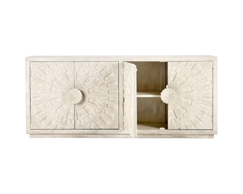 Classic Home Apollo 4 Door Cabinet Coastal White - Image 3