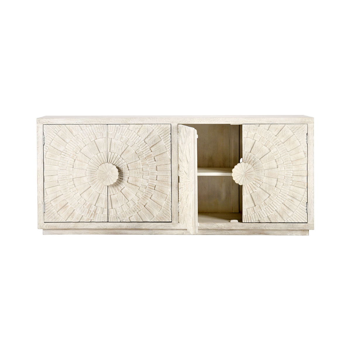 Classic Home Apollo 4 Door Cabinet Coastal White - Image 3