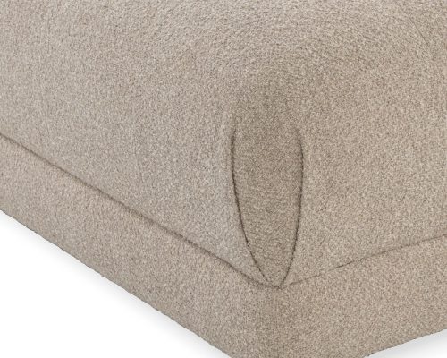 Classic Home Adalynne Upholstered Square Ottoman Buttermilk - Image 3