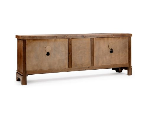 Classic Home Amita 3 Drawer 4 Door Cabinet Brown - Image 4