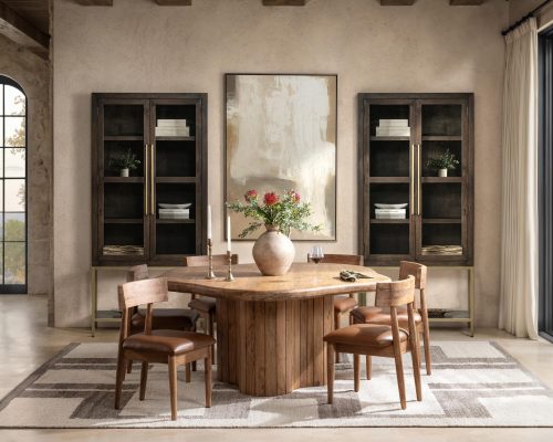 Classic Home Alvaro Leather Dining Chair (Set of 2) Golden Wheat - Image 8