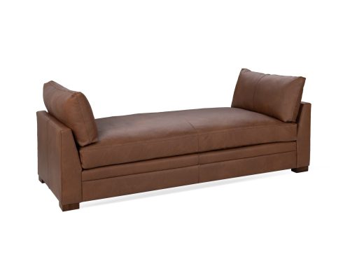 Classic Home Audrey Leather Backless Sofa Lush-Saddle