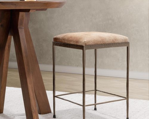 Classic Home Bose 26" Hide Counter Stool - Image 6