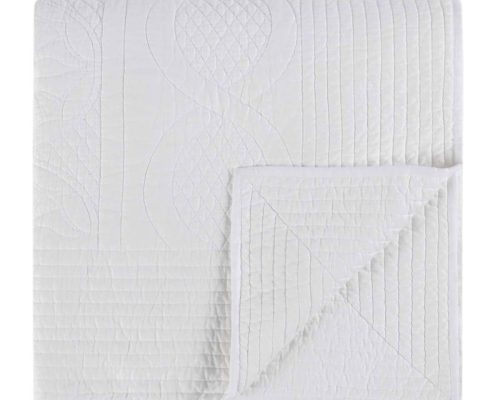 Classic Home Anessa 3 Piece Queen Quilt Set White - Image 14