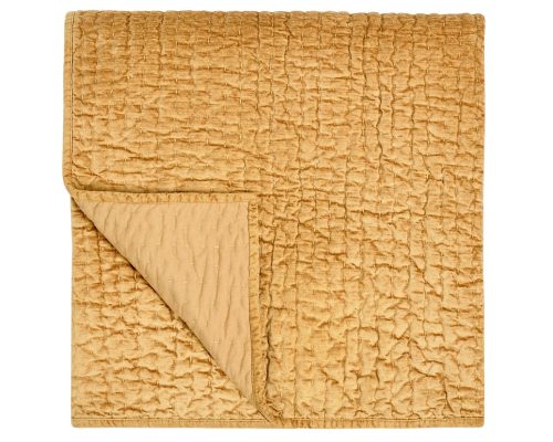 Classic Home Bari Velvet Quilt - Honey Gold - Image 16