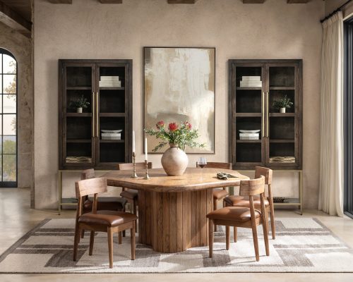 Classic Home Alvaro 65" Dining Table Golden Wheat - Image 6