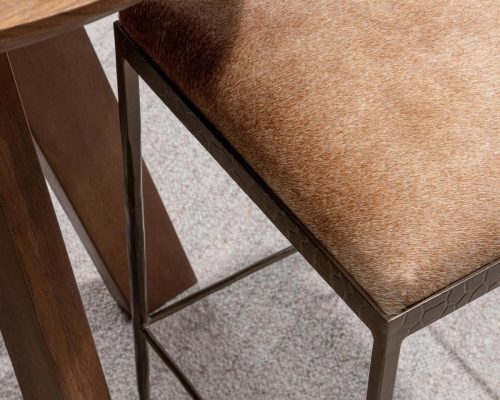 Classic Home Bose 26" Hide Counter Stool - Image 5