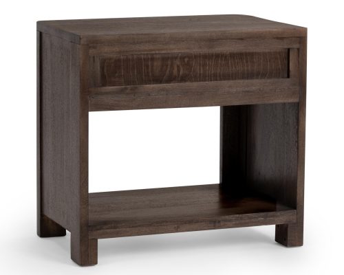 Classic Home Baylee 1 Drawer Nightstand Cocoa Brown - Image 4