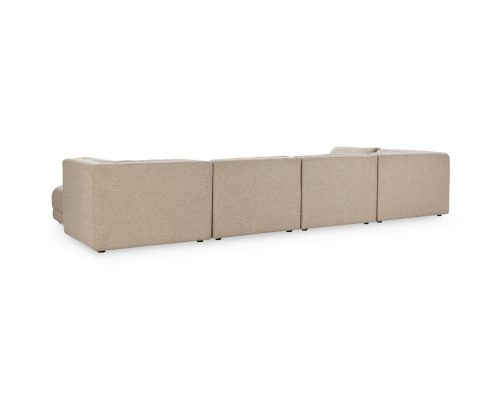 Classic Home Adalynne Upholstered 6 Piece Sectional Buttermilk - Image 4