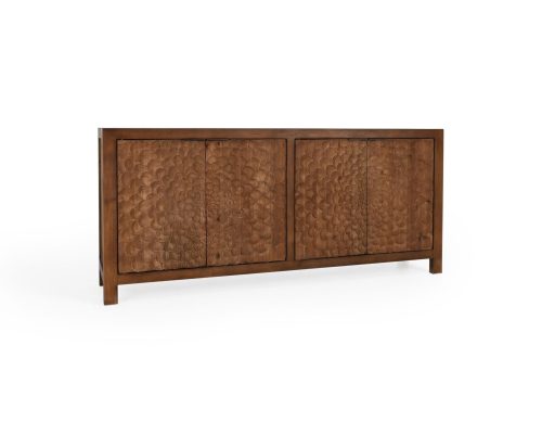 Classic Home Astrid 4-Door Sideboard Dark Brown