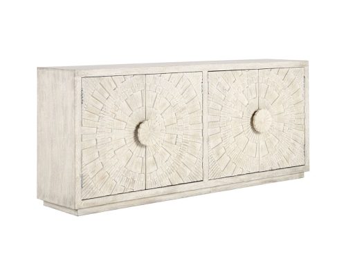 Classic Home Apollo 4 Door Cabinet Coastal White