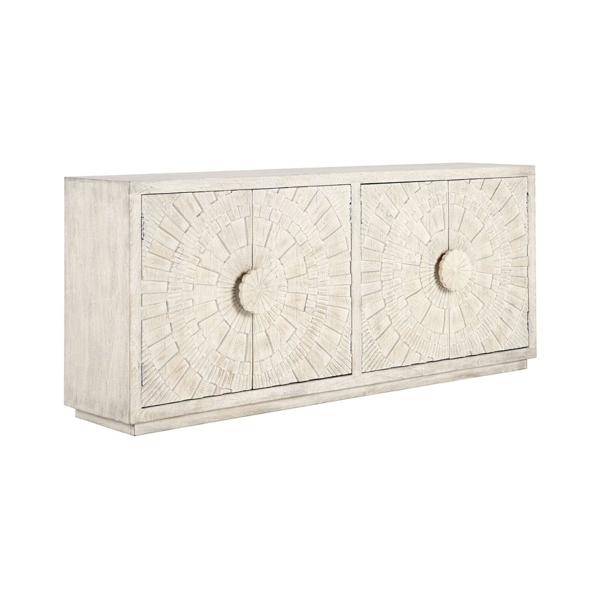Classic Home Apollo 4 Door Cabinet Coastal White
