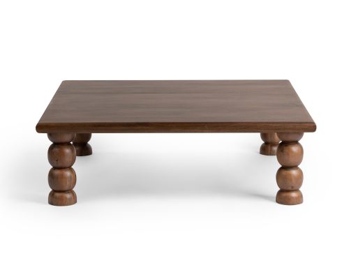 Alternative view of Classic Home Adir Square Coffee Table Tundra Brown