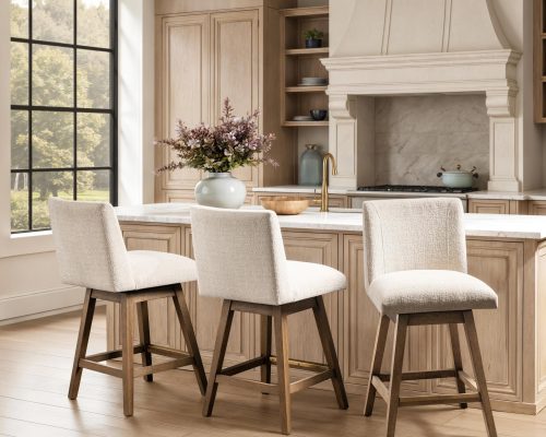 Classic Home Ava Swivel Counter Stool Vanilla Oat - Image 6