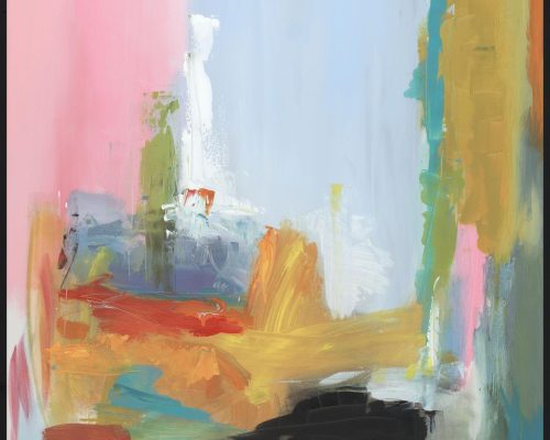 Classic Home Ally Painting Art By Buddy Whitlock Pink/Blue - Image 3