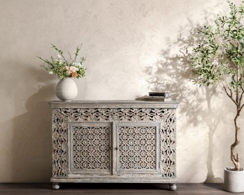Classic Home Blair 2 Door Sideboard Heritage Cream - Image 9