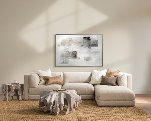 Classic Home Adalynne Upholstered Square Ottoman Buttermilk - Image 7