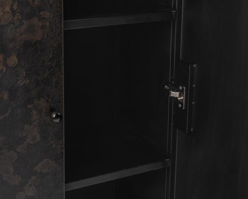 Classic Home Amilio Tall Cabinet Rust Noir - Image 5