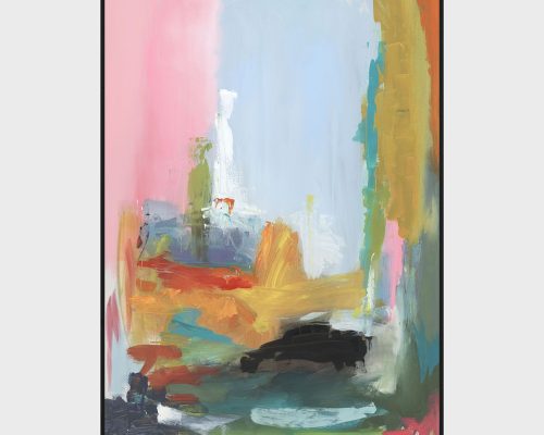 Classic Home Ally Painting Art By Buddy Whitlock Pink/Blue