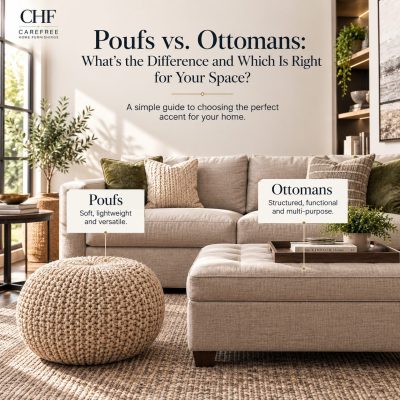Poufs vs. Ottomans What's the Difference and Which Is Right for Your Space