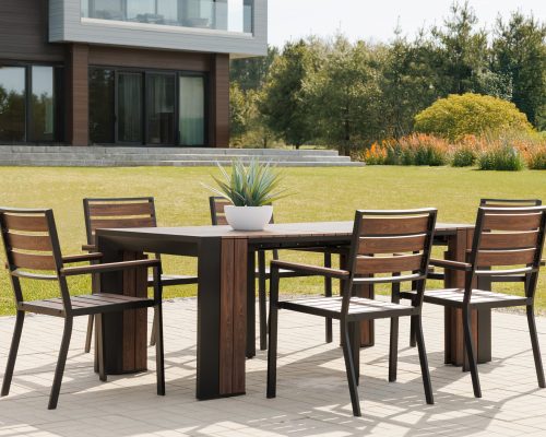 Transformer Stackable Outdoor Dining Chair (set of 2)