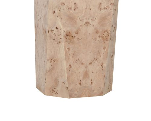 Classic Home Avena Burl Wood Square End Table Natural