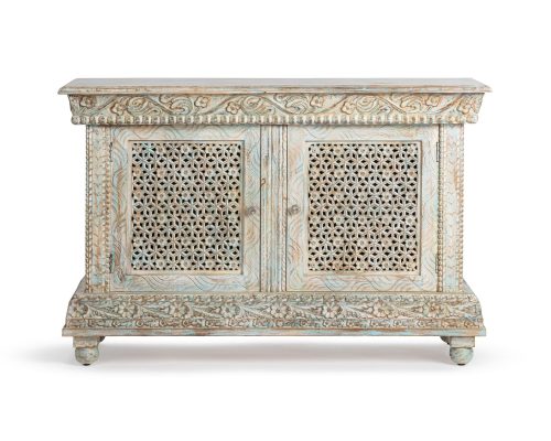 Alternative view of Classic Home Beth 2 Door Cabinet Seaside Blue