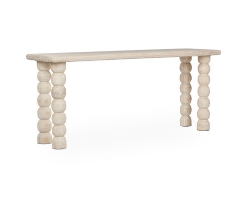 Classic Home Adir Solid Wood Console Table Cream